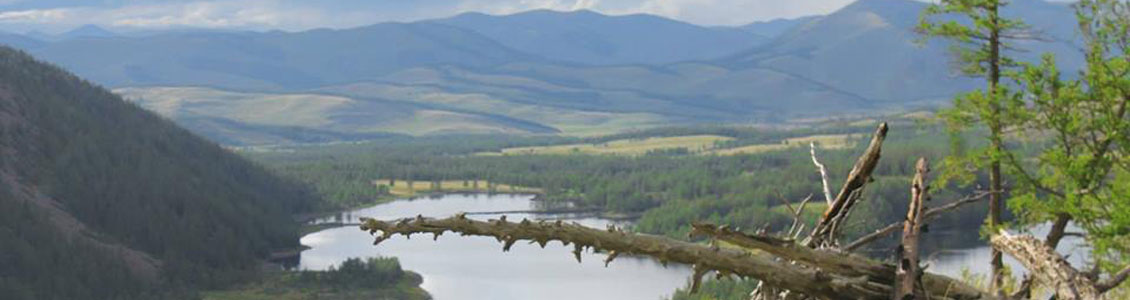 Mongolia lake and river